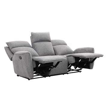 Reclinersoffa Östvik 3-sits med manuell mekanism - grå - Möbler - Soffa - Biosoffa & reclinersoffa - 3 sits biosoffa & reclinersoffa