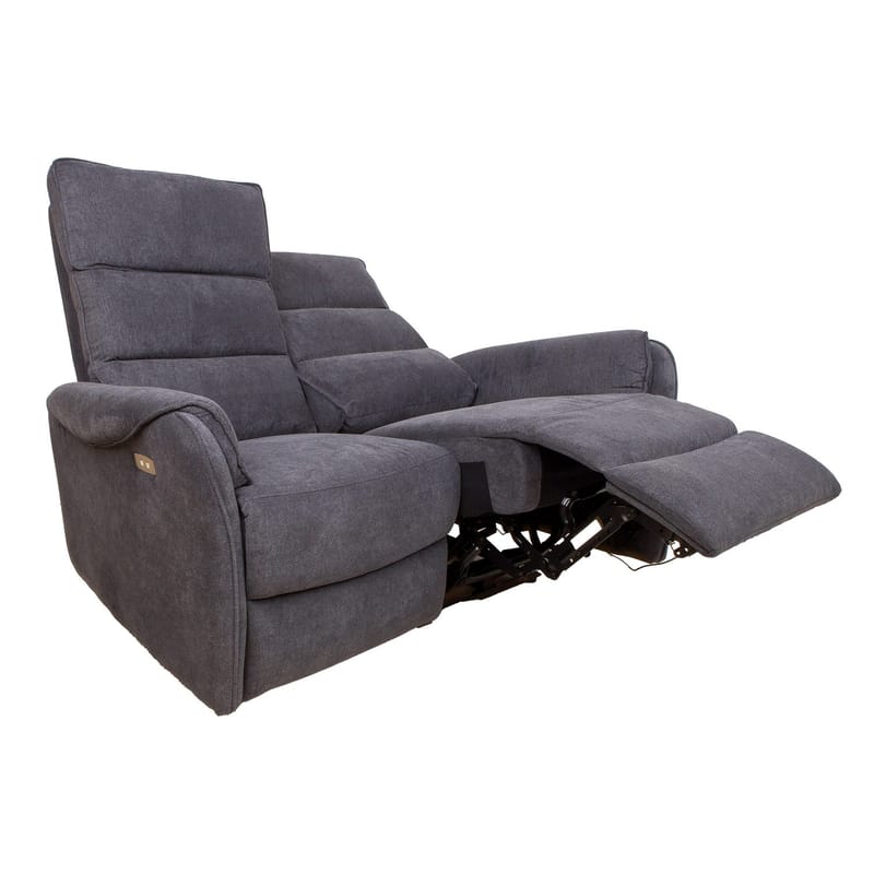 Reclinersoffa Dalsor 2-sits med elektrisk mekanism - Grå - Möbler - Soffa - Biosoffa & reclinersoffa - 2 sits biosoffa & reclinersoffa