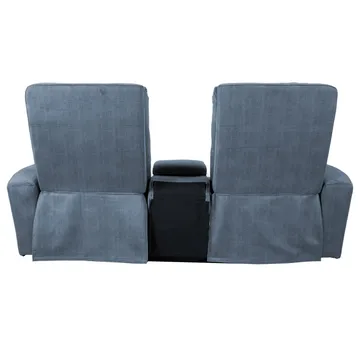 Reclinersoffa Darvi 2-sits med elektrisk mekanism - blå - Möbler - Soffa - Biosoffa & reclinersoffa - 2 sits biosoffa & reclinersoffa
