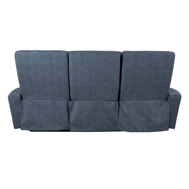 Reclinersoffa Darvi 3-sits med elektrisk mekanism - blå - Möbler - Soffa - Biosoffa & reclinersoffa - 3 sits biosoffa & reclinersoffa