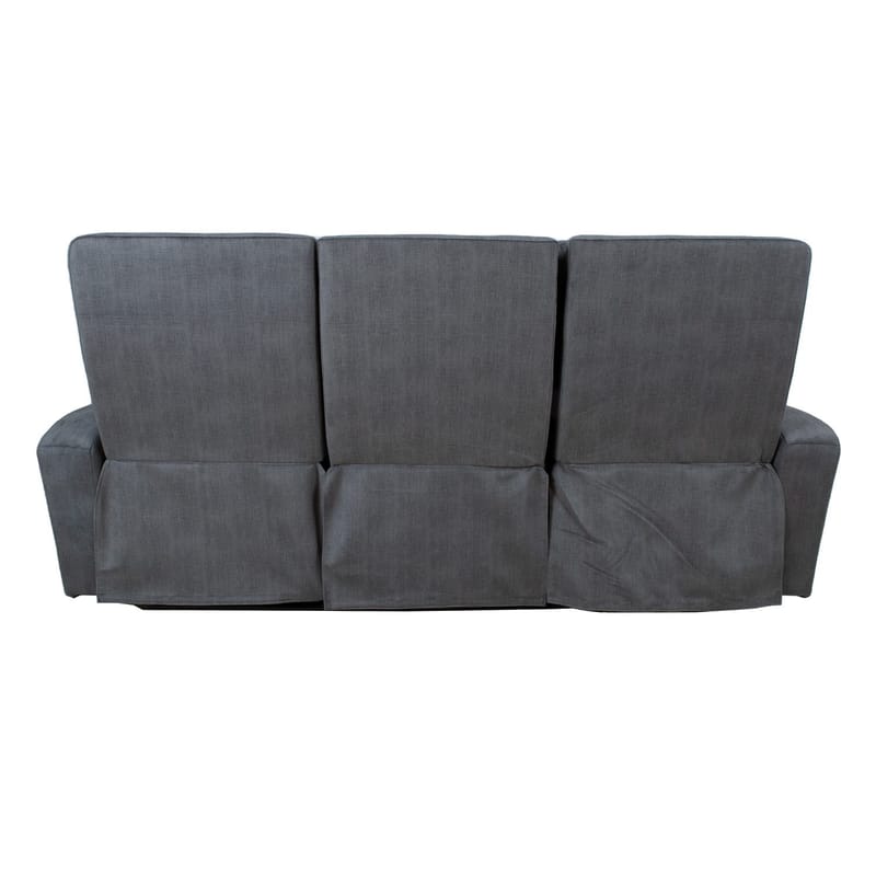 Reclinersoffa Darvi 3-sits med elektrisk mekanism - Grå sammet - Möbler - Soffa - Biosoffa & reclinersoffa - 3 sits biosoffa & reclinersoffa