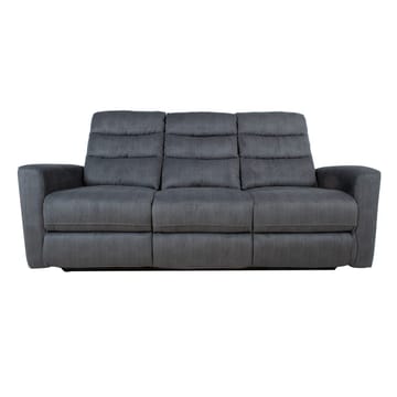 Reclinersoffa Darvi 3-sits med elektrisk mekanism - Grå sammet - Möbler - Soffa - Biosoffa & reclinersoffa - 3 sits biosoffa & reclinersoffa