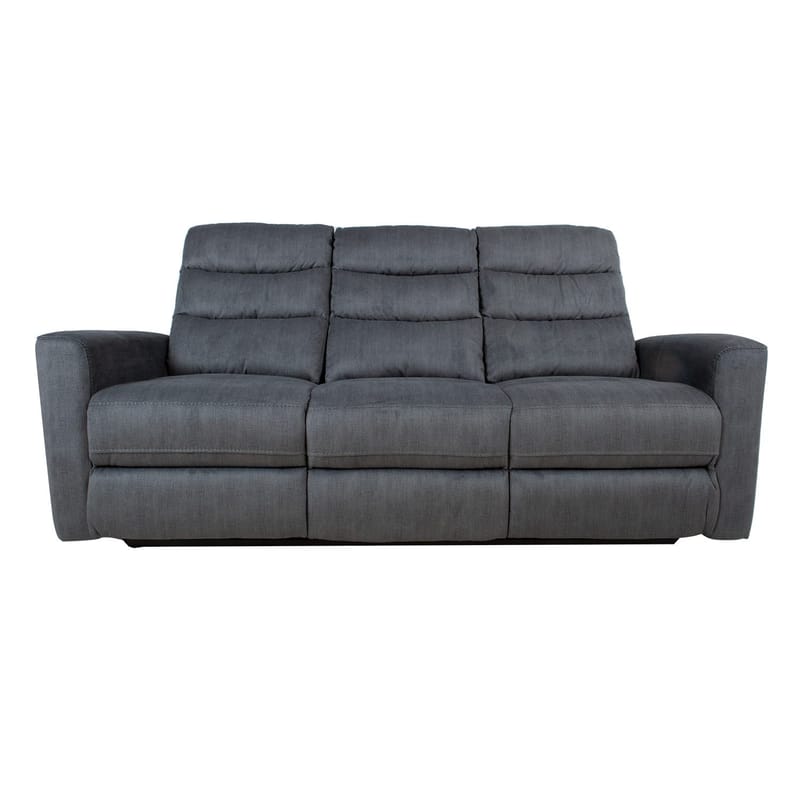 Reclinersoffa Darvi 3-sits med elektrisk mekanism - Grå sammet - Möbler - Soffa - Biosoffa & reclinersoffa - 3 sits biosoffa & reclinersoffa