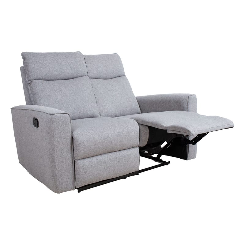 Reclinersoffa Fjolna 2-sits med manuell mekanism - grå - Möbler - Soffa - Biosoffa & reclinersoffa - 2 sits biosoffa & reclinersoffa
