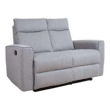 Reclinersoffa Fjolna 2-sits med manuell mekanism - grå - Möbler - Soffa - Biosoffa & reclinersoffa - 2 sits biosoffa & reclinersoffa