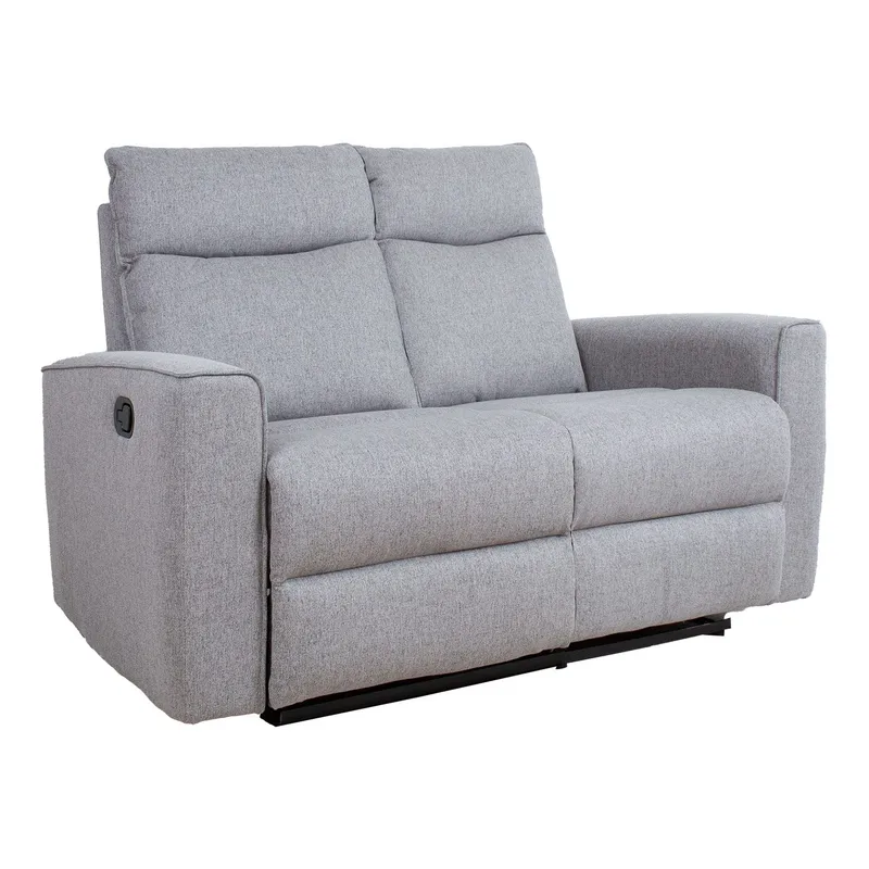 Reclinersoffa Fjolna 2-sits med manuell mekanism - grå - Möbler - Soffa - Biosoffa & reclinersoffa - 2 sits biosoffa & reclinersoffa