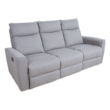 Reclinersoffa Fjolna 3-sits med manuell mekanism - grå - Möbler - Soffa - Biosoffa & reclinersoffa - 3 sits biosoffa & reclinersoffa
