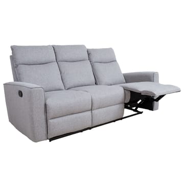 Reclinersoffa Fjolna 3-sits med manuell mekanism - grå - Möbler - Soffa - Biosoffa & reclinersoffa - 3 sits biosoffa & reclinersoffa