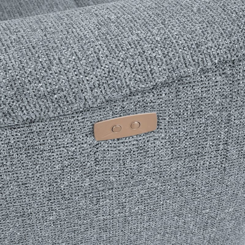 Reclinersoffa Glendor 2-sits med elektrisk mekanism - Blågrå - Möbler - Soffa - Biosoffa & reclinersoffa - 2 sits biosoffa & reclinersoffa