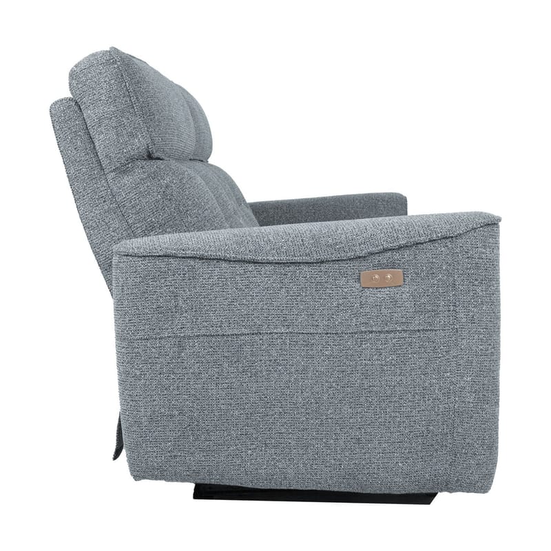 Reclinersoffa Glendor 2-sits med elektrisk mekanism - Blågrå - Möbler - Soffa - Biosoffa & reclinersoffa - 2 sits biosoffa & reclinersoffa