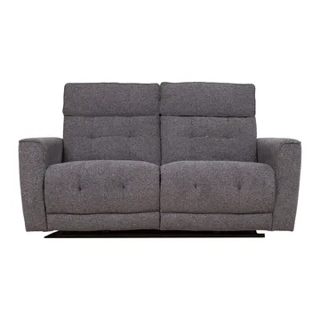 Reclinersoffa Glendor 2-sits med elektrisk mekanism - Grå - Möbler - Soffa - Biosoffa & reclinersoffa - 2 sits biosoffa & reclinersoffa