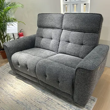 Reclinersoffa Glendor 2-sits med elektrisk mekanism - Grå - Möbler - Soffa - Biosoffa & reclinersoffa - 2 sits biosoffa & reclinersoffa