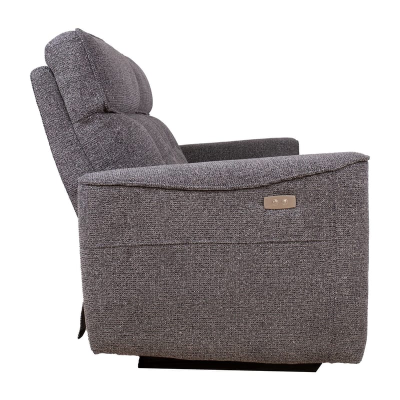 Reclinersoffa Glendor 2-sits med elektrisk mekanism - Grå - Möbler - Soffa - Biosoffa & reclinersoffa - 2 sits biosoffa & reclinersoffa