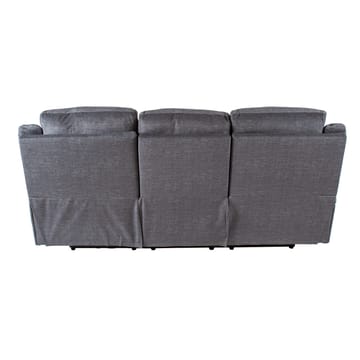 Reclinersoffa Iskmar 3-sits med manuell mekanism - Grå - Möbler - Soffa - Biosoffa & reclinersoffa - 3 sits biosoffa & reclinersoffa
