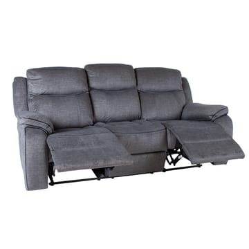 Reclinersoffa Iskmar 3-sits med manuell mekanism - Grå - Möbler - Soffa - Biosoffa & reclinersoffa - 3 sits biosoffa & reclinersoffa