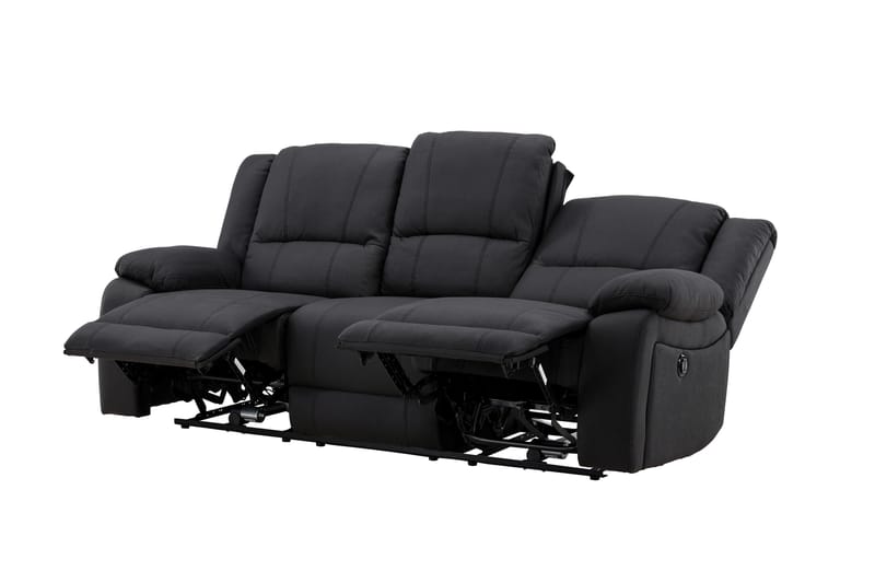 Reclinersoffa med hörn Comfort Living Singapore Reclinersoffa 3 sits Konstläder Black - Möbler - Soffa - Biosoffa & reclinersoffa
