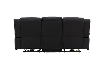 Reclinersoffa med hörn Comfort Living Singapore Reclinersoffa 3 sits Konstläder Black - Möbler - Soffa - Biosoffa & reclinersoffa