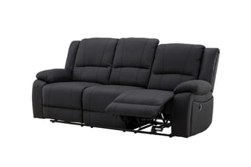 Reclinersoffa med hörn Comfort Living Singapore Reclinersoffa 3 sits Konstläder Black - Möbler - Soffa - Biosoffa & reclinersoffa