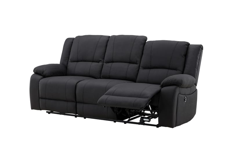 Reclinersoffa med hörn Comfort Living Singapore Reclinersoffa 3 sits Konstläder Black - Möbler - Soffa - Biosoffa & reclinersoffa