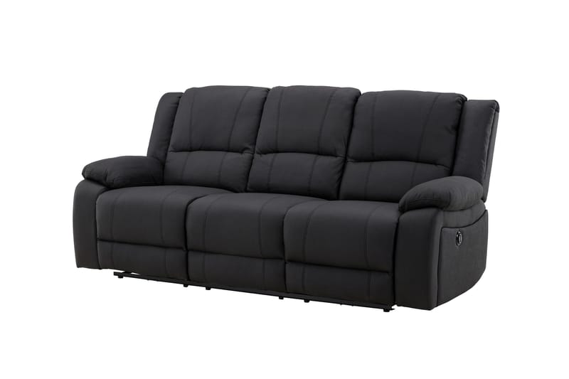 Reclinersoffa med hörn Comfort Living Singapore Reclinersoffa 3 sits Konstläder Black - Möbler - Soffa - Biosoffa & reclinersoffa