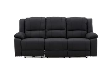 Reclinersoffa med hörn Comfort Living Singapore Reclinersoffa 3 sits Konstläder Black - Möbler - Soffa - Biosoffa & reclinersoffa
