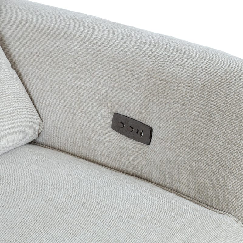 Reclinersoffa Näsdal 2-sits med elektrisk mekanism - ljusbeige - Möbler - Soffa - Biosoffa & reclinersoffa - 2 sits biosoffa & reclinersoffa