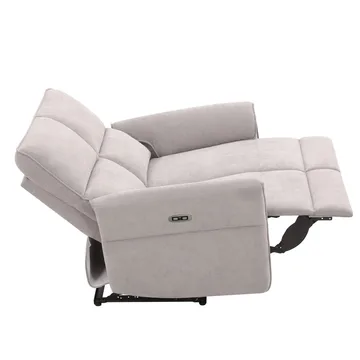 Reclinersoffa Ravdal 2-sits med elektrisk mekanism - grå - Möbler - Soffa - Biosoffa & reclinersoffa - 2 sits biosoffa & reclinersoffa