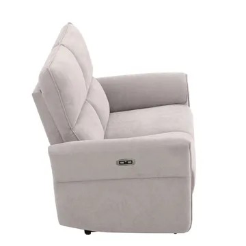 Reclinersoffa Ravdal 2-sits med elektrisk mekanism - grå - Möbler - Soffa - Biosoffa & reclinersoffa - 2 sits biosoffa & reclinersoffa
