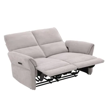 Reclinersoffa Ravdal 2-sits med elektrisk mekanism - grå - Möbler - Soffa - Biosoffa & reclinersoffa - 2 sits biosoffa & reclinersoffa