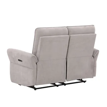 Reclinersoffa Ravdal 2-sits med elektrisk mekanism - grå - Möbler - Soffa - Biosoffa & reclinersoffa - 2 sits biosoffa & reclinersoffa