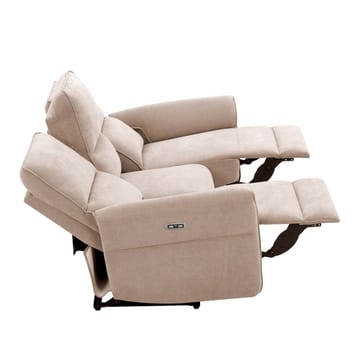 Reclinersoffa Ravdal 3-sits med elektrisk mekanism - ljusbrun - Möbler - Soffa - Biosoffa & reclinersoffa - 3 sits biosoffa & reclinersoffa