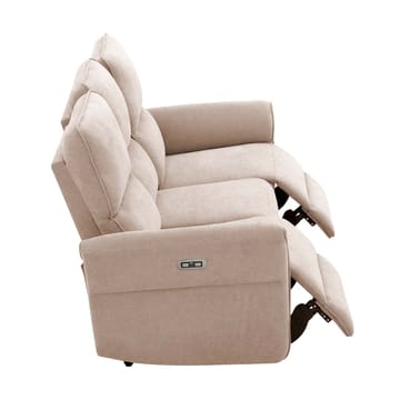 Reclinersoffa Ravdal 3-sits med elektrisk mekanism - ljusbrun - Möbler - Soffa - Biosoffa & reclinersoffa - 3 sits biosoffa & reclinersoffa