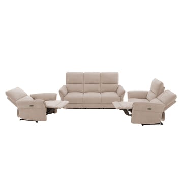 Reclinersoffa Ravdal 3-sits med elektrisk mekanism - ljusbrun - Möbler - Soffa - Biosoffa & reclinersoffa - 3 sits biosoffa & reclinersoffa
