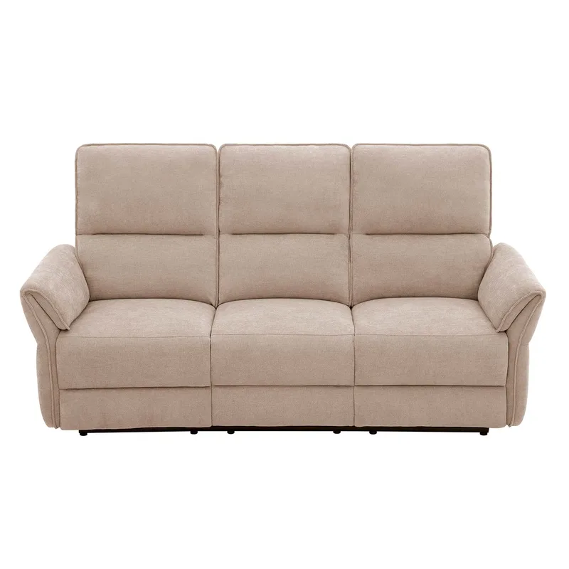 Reclinersoffa Ravdal 3-sits med elektrisk mekanism - ljusbrun - Möbler - Soffa - Biosoffa & reclinersoffa - 3 sits biosoffa & reclinersoffa