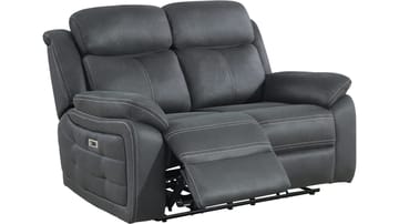 Reclinersoffa Rindal 2 Sits Elektrisk - grå - Möbler - Soffa - Biosoffa & reclinersoffa - 2 sits biosoffa & reclinersoffa