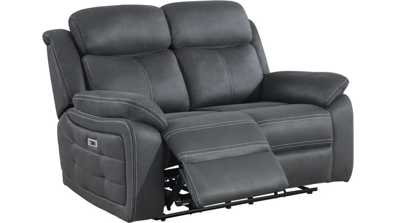 Reclinersoffa Rindal 2 Sits Elektrisk - grå - Möbler - Soffa - Biosoffa & reclinersoffa - 2 sits biosoffa & reclinersoffa