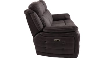 Reclinersoffa Rindal 3 Sits Manuell - brungrå - Möbler - Soffa - Biosoffa & reclinersoffa - 3 sits biosoffa & reclinersoffa