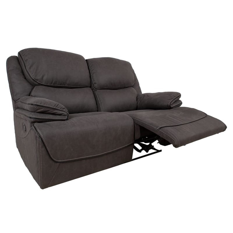 Reclinersoffa Sälmar 2-sits med manuell mekanism - grå - Möbler - Soffa - Biosoffa & reclinersoffa - 2 sits biosoffa & reclinersoffa