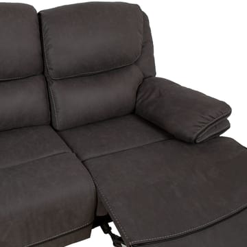 Reclinersoffa Sälmar 2-sits med manuell mekanism - grå - Möbler - Soffa - Biosoffa & reclinersoffa - 2 sits biosoffa & reclinersoffa