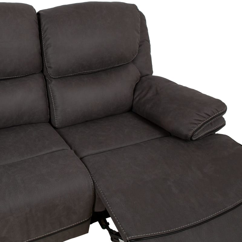 Reclinersoffa Sälmar 2-sits med manuell mekanism - grå - Möbler - Soffa - Biosoffa & reclinersoffa - 2 sits biosoffa & reclinersoffa