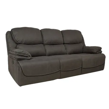 Reclinersoffa Sälmar 3-sits med manuell mekanism - grå - Möbler - Soffa - Biosoffa & reclinersoffa - 3 sits biosoffa & reclinersoffa
