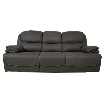 Reclinersoffa Sälmar 3-sits med manuell mekanism - grå - Möbler - Soffa - Biosoffa & reclinersoffa - 3 sits biosoffa & reclinersoffa