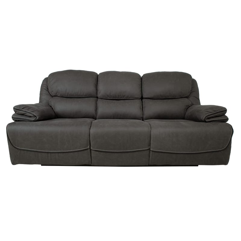 Reclinersoffa Sälmar 3-sits med manuell mekanism - grå - Möbler - Soffa - Biosoffa & reclinersoffa - 3 sits biosoffa & reclinersoffa