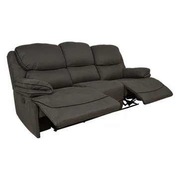 Reclinersoffa Sälmar 3-sits med manuell mekanism - grå - Möbler - Soffa - Biosoffa & reclinersoffa - 3 sits biosoffa & reclinersoffa