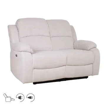 Reclinersoffa Tränor 2-sits med elektrisk mekanism - naturvit - Möbler - Soffa - Biosoffa & reclinersoffa - 2 sits biosoffa & reclinersoffa