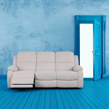 Reclinersoffa Tränor 3-sits med elektrisk mekanism - naturvit - Möbler - Soffa - Biosoffa & reclinersoffa - 3 sits biosoffa & reclinersoffa