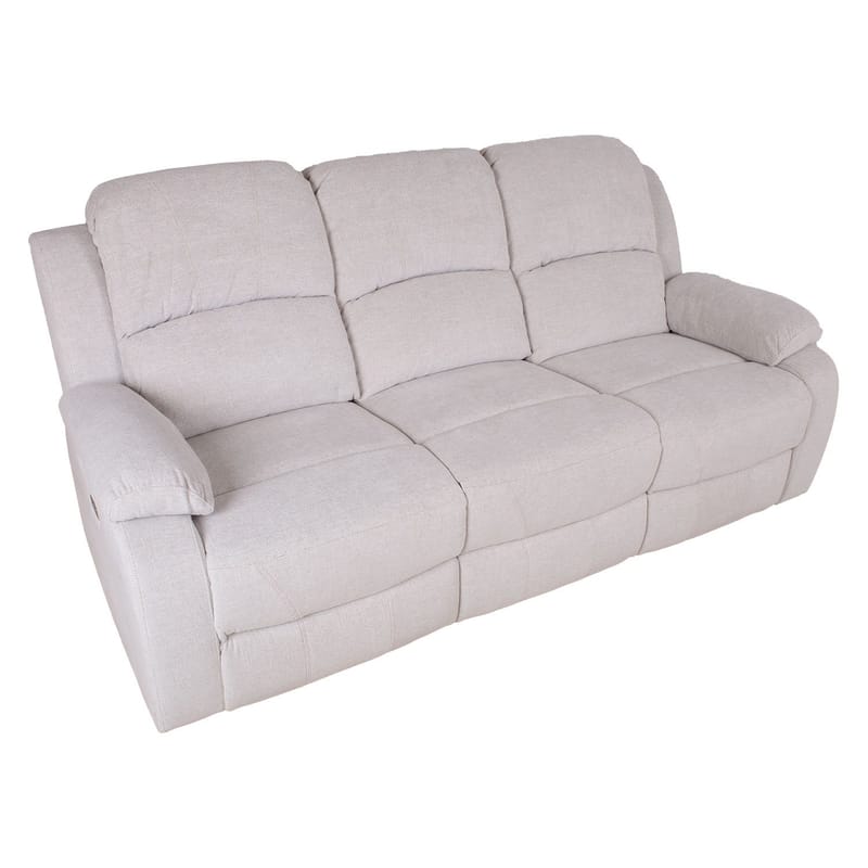 Reclinersoffa Tränor 3-sits med elektrisk mekanism - naturvit - Möbler - Soffa - Biosoffa & reclinersoffa - 3 sits biosoffa & reclinersoffa