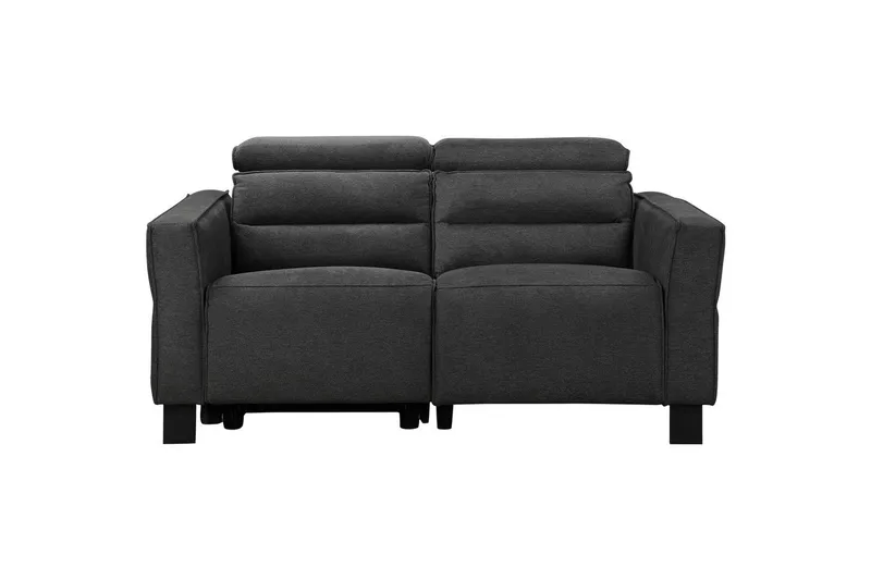 Reclinersoffa utan hörn Loft24 Carpari Reclinersoffa 2-sits Grey Belfast fabric, undefined
