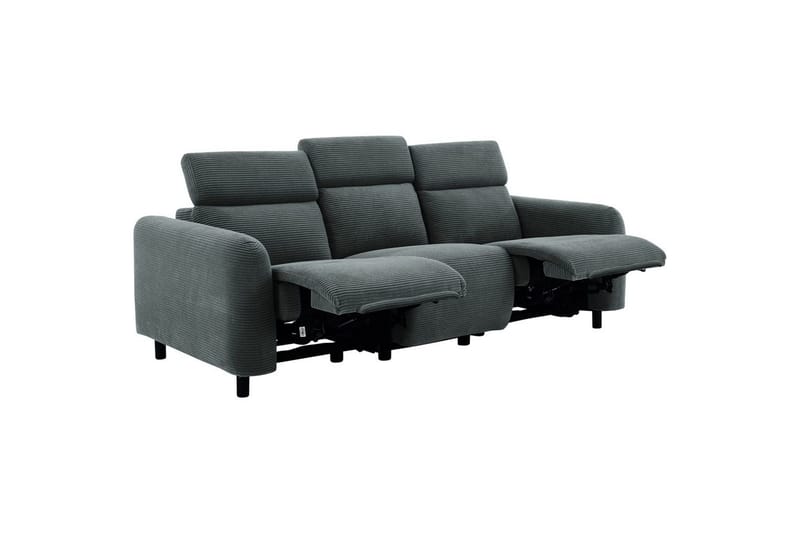 Reclinersoffa utan hörn Loft24 Skaane Reclinersoffa 3-sits Grey Manchester - Möbler - Soffa - Biosoffa & reclinersoffa - 3 sits biosoffa & reclinersoffa