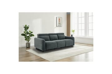 Reclinersoffa utan hörn Loft24 Skaane Reclinersoffa 3-sits Grey Manchester - Möbler - Soffa - Biosoffa & reclinersoffa